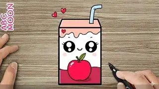 Apple Juice Drawing🧃 || Drawing, Painting & Coloring For Kids and Toddlers _ 🌈🎨
