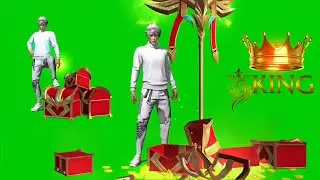 Free fire flag summon 🚩🚩emote green screen video☘️☘️ [SUN SCREEN FF]