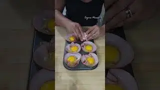Ham egg cups for the kids breakfast today / #breakfastfood  #cooking #breakfast