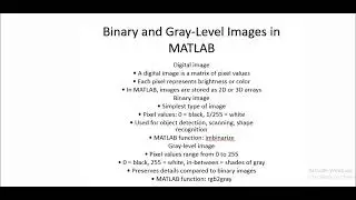 Binary and gray-scale in matlab
