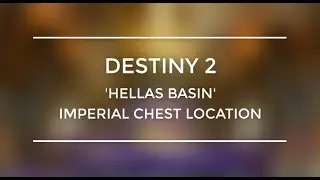 Destiny 2 Imperial Treasure Map - Hellas Basin in Mars Location