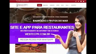 Site Pronto Para Restaurante - Card&aacute;pio Online - Cria&ccedil;&atilde;o de Sites Para Restaurantes