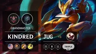 Kindred Jungle vs Lee Sin - NA Grandmaster Patch 9.7