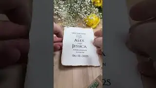 Making Save-The-Dates With A Rubber Stamp And Cotton Rag Paper