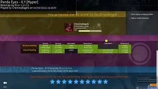 Finally got a 100pp play | Panda Eyes - ILY