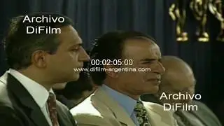 Carlos Menem lanzamiento de vuelos espaciales desde Cordoba 1996