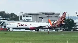 Batik Air Boeing 737-800 departing Subang