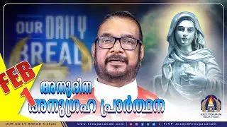 ഫെബ്രുവരി  01 കൃപാസനം അനുദിന അനുഗ്രഹ പ്രാർത്ഥന | Our Daily Bread | Dr.Fr.V.P Joseph Valiyaveettil