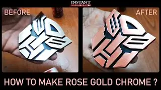 How to make rose gold chrome (EZ Coat rose gold colour chrome paint)