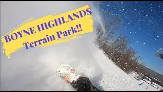Boyne Highlands Terrain Park 2019 Snowboarding