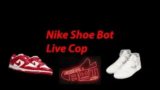 Nike university red dunks LIVE COP WITH NIKE SHOE BOT