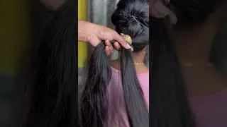 Long hair bridal hairstyle 💫💫#hairstylevlog  #trend #hairstyle