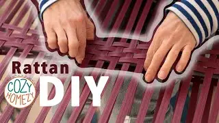 DIY Rattan Table Renovation Using Plastic Rattan Made in Ukraine