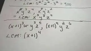 Finding the Least Common Multiple!!