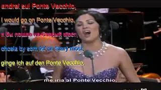 Anna Netrebko O mio Babbino caro Italian English Russian Slovak German Spanish LYRICS SUBTITLES