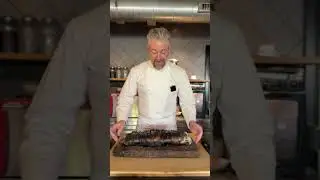 BBQ whole trout, cooked in newspaper