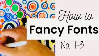 Easy Art: Fancy Fonts no. 1-3
