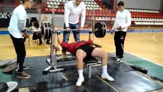 POWERLIFTING 18  Gala Kup NIS   15 12 2012  Nikola Rollie Aleksic Bench press 210kg