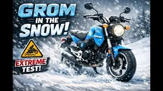 Honda Grom in the Snow - Street Tires, Bad Decisions, Big Fun!!