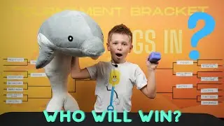 Giant Splash: Huge Stuffed Dolphin vs. Bitzee in an Epic Showdown!! 4K TOY MADNESS BRACKET