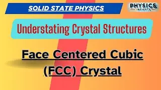 Face Centred Cubic (FCC) crystal structure explained