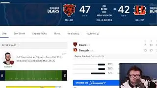 BENGALS FAN LIVE REACTS TO BEARS VS BENGALS LIVE PLAY BY PLAY!!