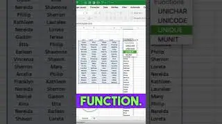 ToCol and Torow function in Excel #exceltips