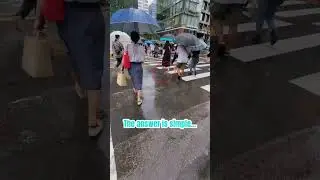 Why wear shoes in the rain? #koreatravel #seoul #traveltips #dayinmylife #seoulsearching #visitkorea
