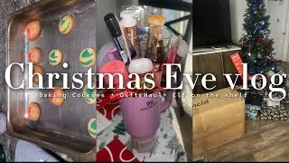 Christmas Eve vlog| Baking Cookies+ Gift Haul+ Elf On The Shelf