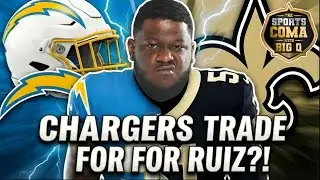Chargers Urged to Trade for Saints OL Cesar Ruiz
