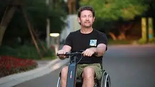 Elesmart A5 electric handcycle wheelchair power attachment . Elesmart unlock your life !