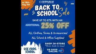 📚✏️ Back to School Sale! 🎒🛍️