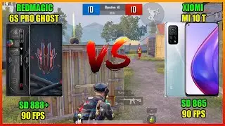 RED MAGIC 6S PRO (GHOST) VS XIAOMI MI10T | 165Hz vs 144Hz| 90 FPS PUBG TEST | Wiqqi40