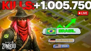 🔴 AO VIVO | 1.005.750 KILLS  7 anos de Sobrevivência | O MUNDIAL DE ZOMBOID 🇧🇷