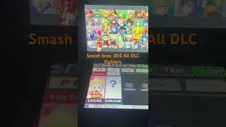 Smash bros 3DS all DLC fighters #mario #smashbros