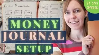 24 MONEY SPREADS to try out | Finance Journal Setup (2021 but it's timeless) | Annual BUJO setup