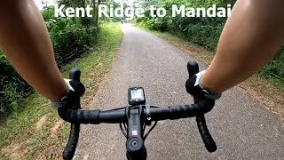 Road Cycling Singapore - 24 km Kent Ridge to Mandai, 4K no music