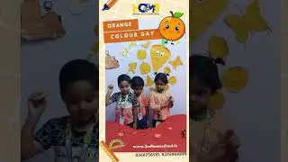 Orange Color day shapes #2ndhomeschoolanddaycare #admissionsopen #orangecolorday #orangecolor