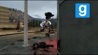Garry's Mod Corrupted Woody chase fight in gm_fork City!