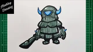 How to Draw Mini Pekka - Clash Royale