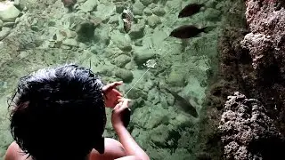 Fish Hunting, BOCIL NEKAT MANCING DALAM GOA ANGKER _ Spotnya bikin Greget