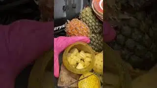 Testy sweet ￼pineapple  #Streetfood #shots #youtubeshorts