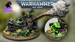 Kitbashing Snotling Artilley for Warhammer 40k - The Swamperial Guard