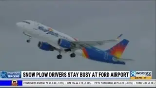 Snow plow drivers stay busy at Ford Airport