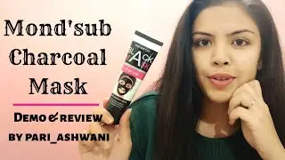 Mond'Sub Charcoal Peeling Off Mask | Review + Demo | HINDI | Pari Ashwani