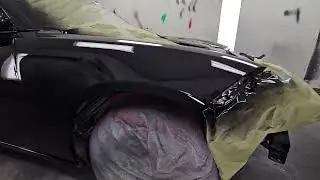 Painting black on a dodge charger slick out the gun