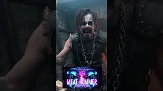 MEAT HUMMER в образе клоуна орёт в цепях &mdash; AI-сцена для прог-метал фанатов 🤡🔥 #shorts #metal