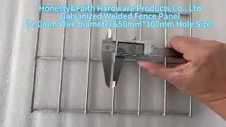 4mm Welded Wire Mesh Security Fence Black Color Q235