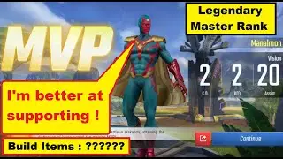 Vision played like Support in Legendary Master Rank| (Live Vision gameplay)| MARVEL Super War