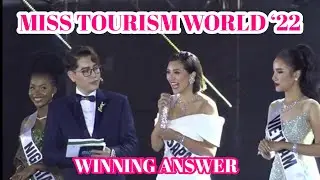 QUESTION & ANSWER PORTION/ MISS TOURISM WORLD 2022 / CEBU GOOD VIBES #pageantryfanatics #pageantry